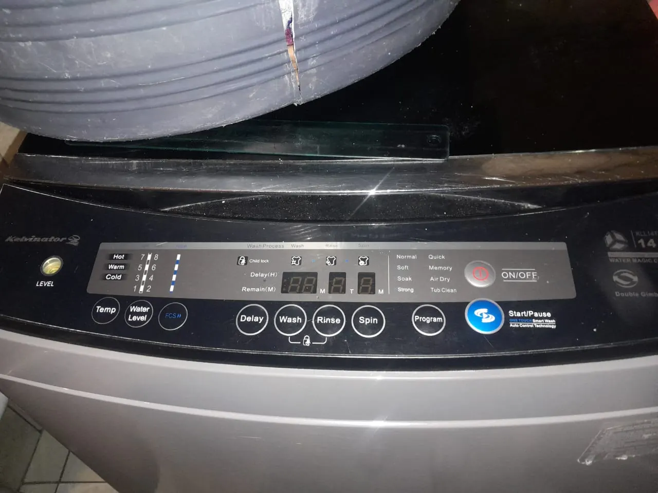 Front-loading washing machine prepared for electrical and mechanical diagnosis