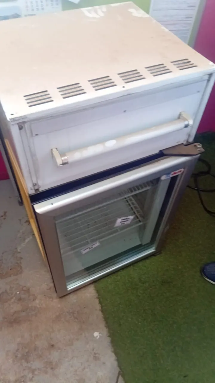 Oven opened for repair