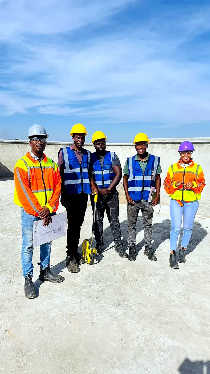 Technicians working at a commercial site